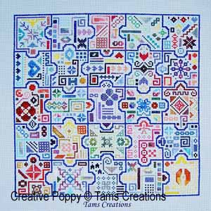 Tam's Creations - Odds & Ends Jigsaw Puzzle (cross stitch)