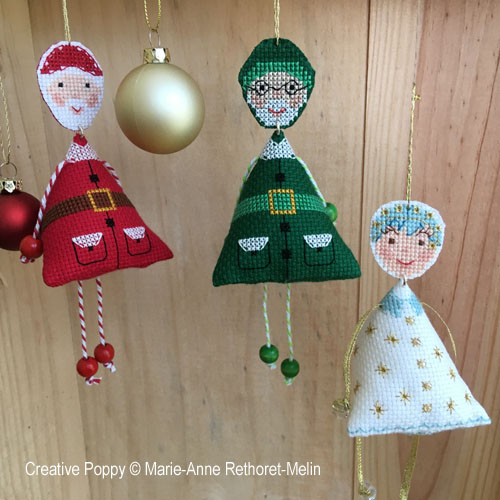 How to make cross stitch Christmas ornaments — Carrie Actually by